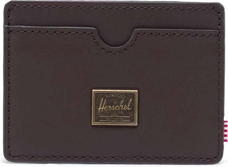 Herschel Portacarte Unisex Charlie Leather Rfid 10845-04123 Bruin