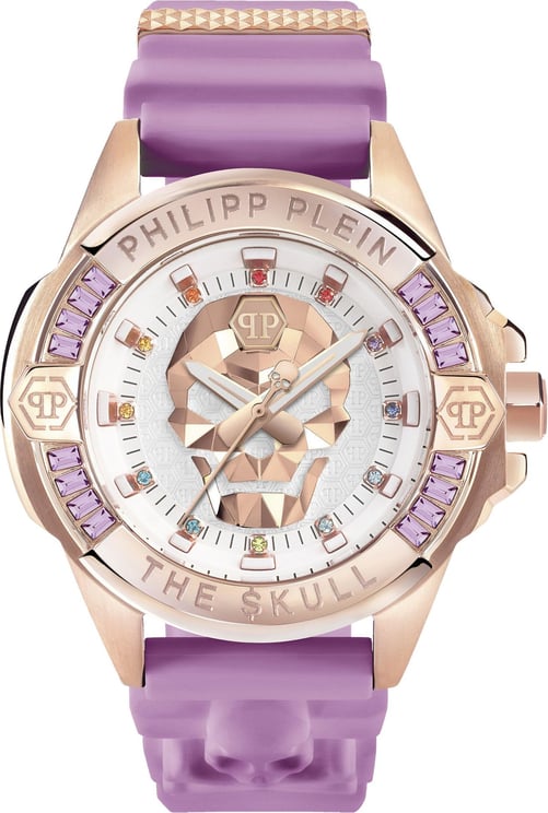 Philipp Plein PWNAA0222 The $kull Genderless horloge 41 mm Wit