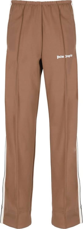Palm Angels Trousers Brown White Bruin