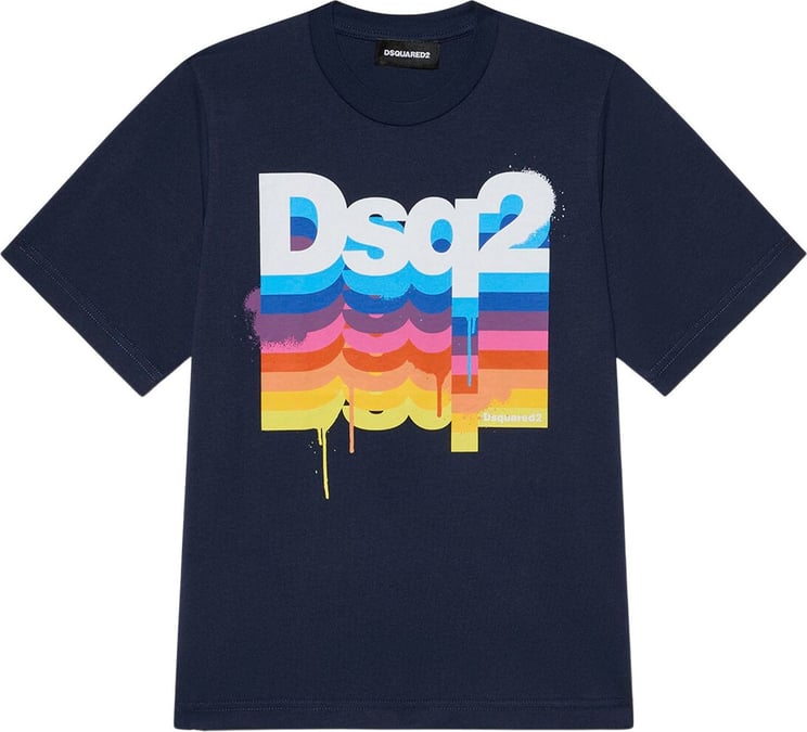 Dsquared2 T-shirt Donkerblauw Blauw