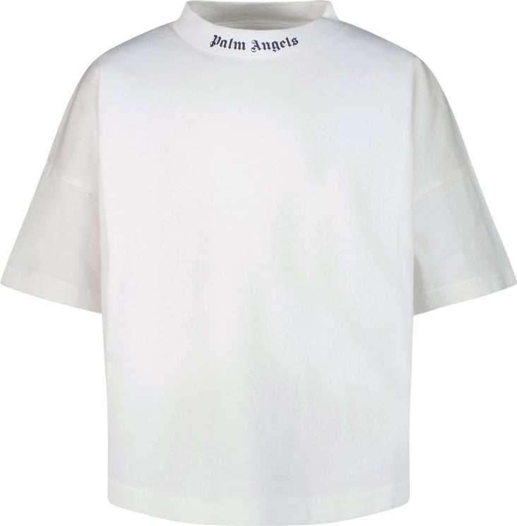 Palm Angels Palm Angels PGAA001F22JER001 kinder t-shirt ecru Beige