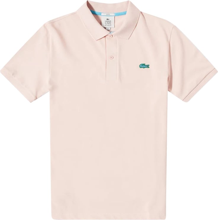 Lacoste Unisex embroidered logo polo shirt Roze