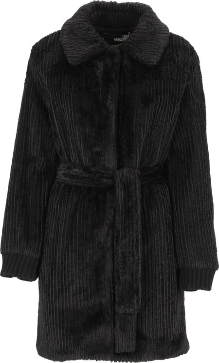 Love Moschino Coats Black Zwart