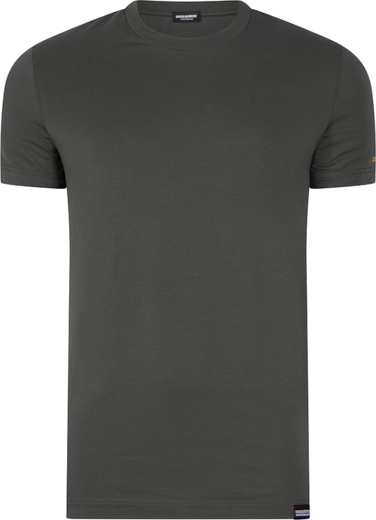 Dsquared2 Round Arm Logo T-Shirt Army Green Groen