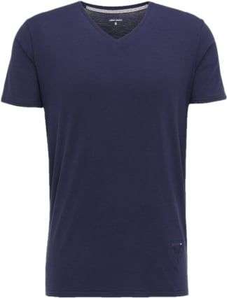 Carlo Colucci Basic T-Shirt Round Neck Senior Navy Blauw