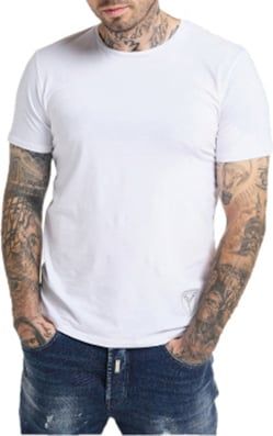 Carlo Colucci Basic T-Shirt Round Neck Senior White Wit