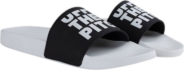 OFF THE PITCH Slide Off Slippers White/Black Wit