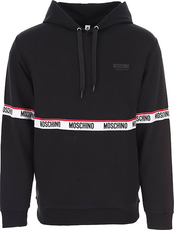 Moschino Moschino Underwear Logo Hooded Sweatshirt Zwart