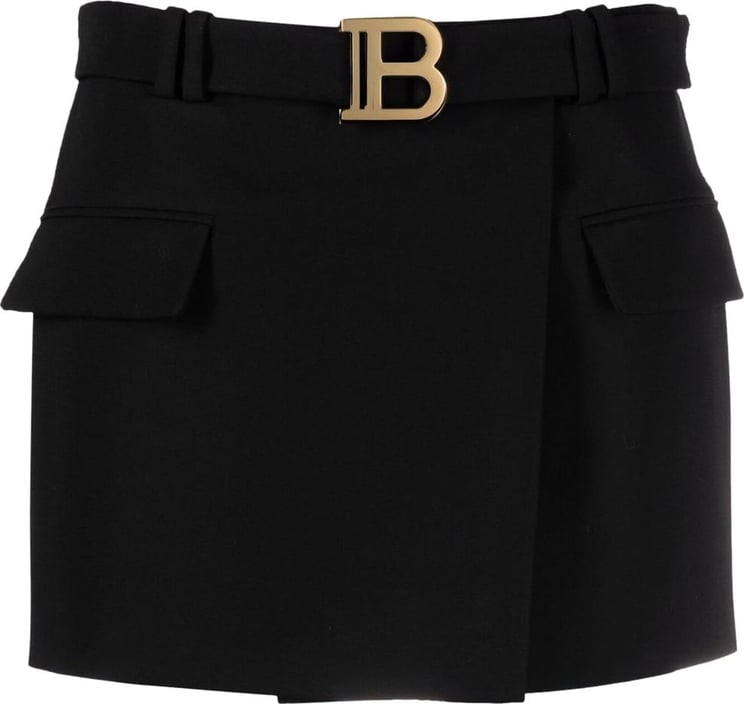 Balmain Skirts Black Black Zwart