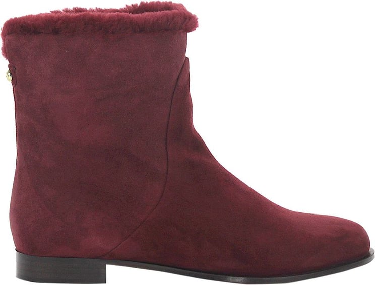 Jimmy Choo Women Classic Ankle Boots MISSION Suede - Edda Rood