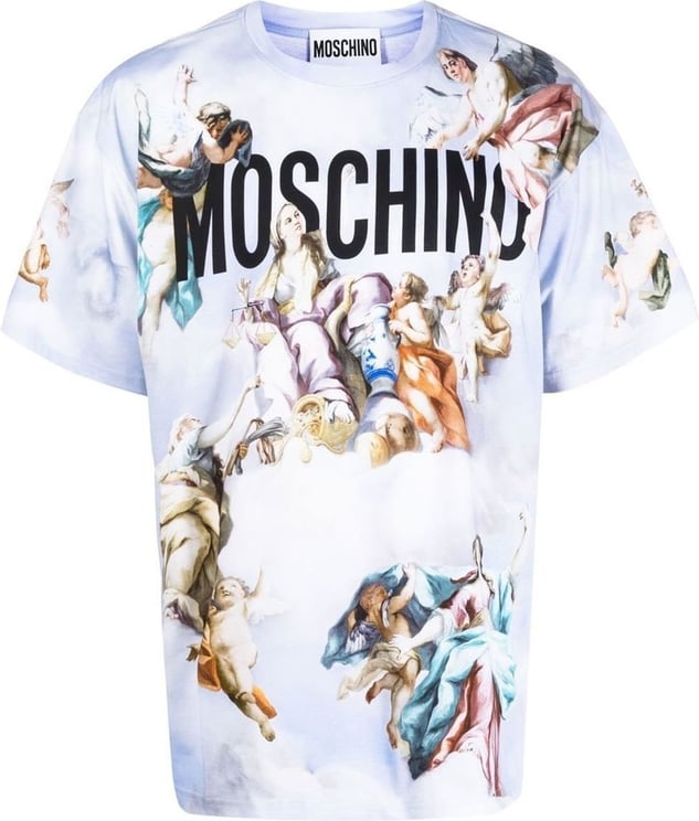 Moschino T-shirts and Polos Blue Blauw