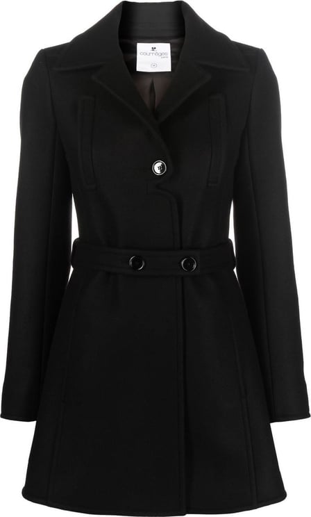 COURREGES Courrèges Coats Black Black Zwart