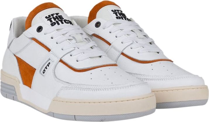 OFF THE PITCH Basketta Lo Sneakers White/Arancio Wit