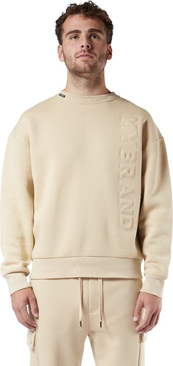 My Brand Embossed Sweater beige Beige