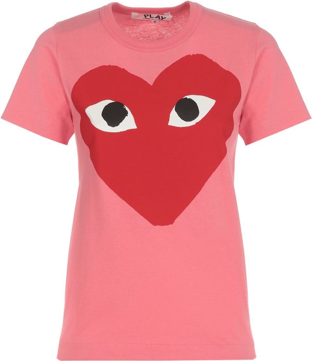 Comme des Garçons Play T-shirts And Polos Pink Neutraal