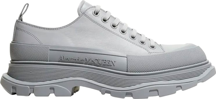 Alexander McQueen Alexander Mcqueen Logo Leather Sneakers Grijs