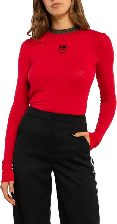 Pinko Sweaters Red Rood