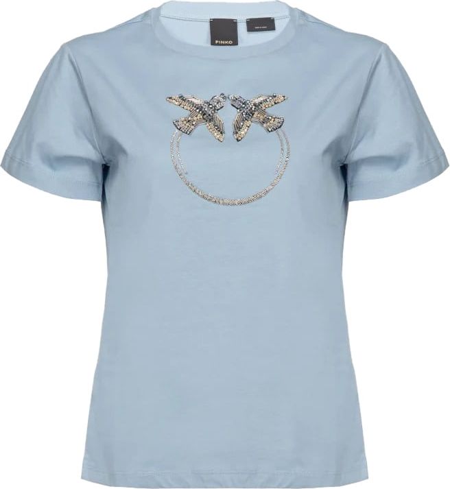 Pinko T-shirts And Polos Blue Blauw