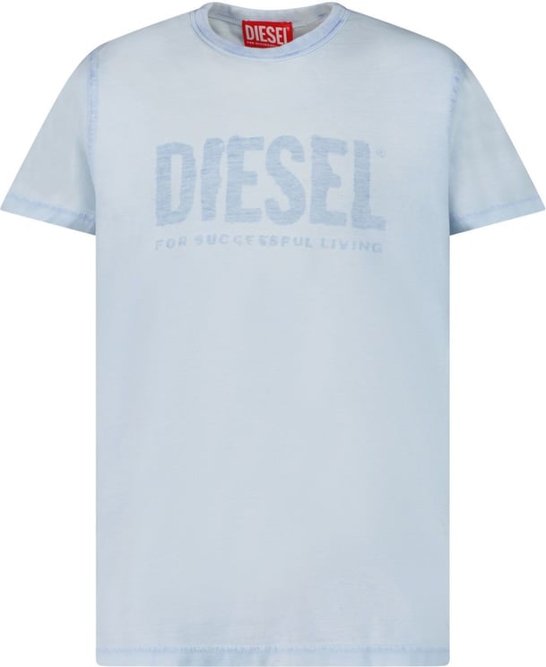 Diesel Diesel J01130 0KFAV kinder t-shirt blauw Blauw