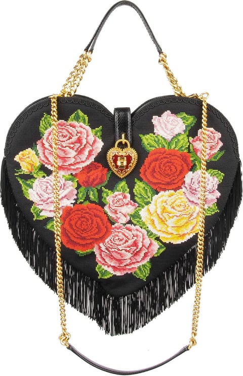 Dolce & Gabbana Dolce & Gabbana My Heart Crochet Bag Zwart