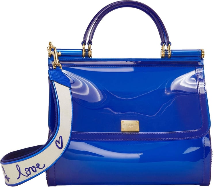 Dolce & Gabbana Dolce & Gabbana Sicily Rubber Bag Blauw