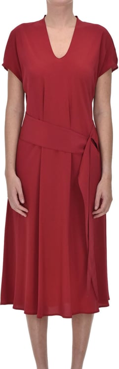 Aspesi Silk Tunic Dress Rood