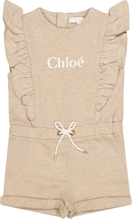 Chloé Chloe C04326 baby jumpsuit licht beige Beige