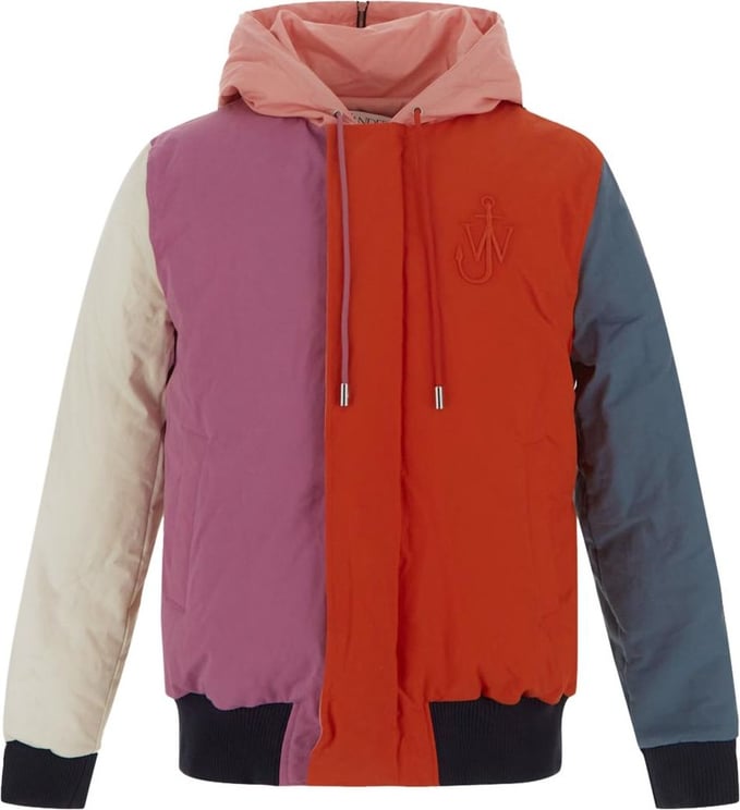 J.W. Anderson Padded Color Block Bomber Jacket Roze