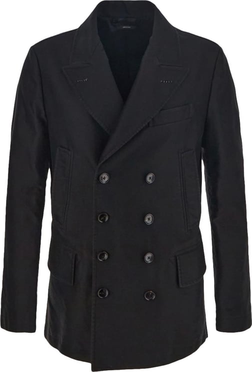 Tom Ford Double-Breasted Jacket Zwart