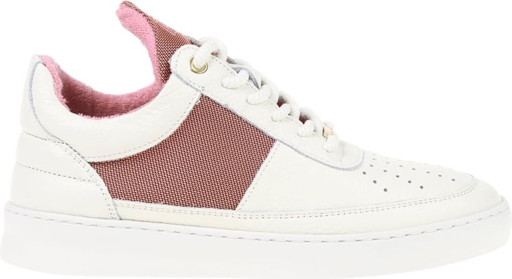Filling Pieces Low Top Ripple Game Wit/Roze Roze