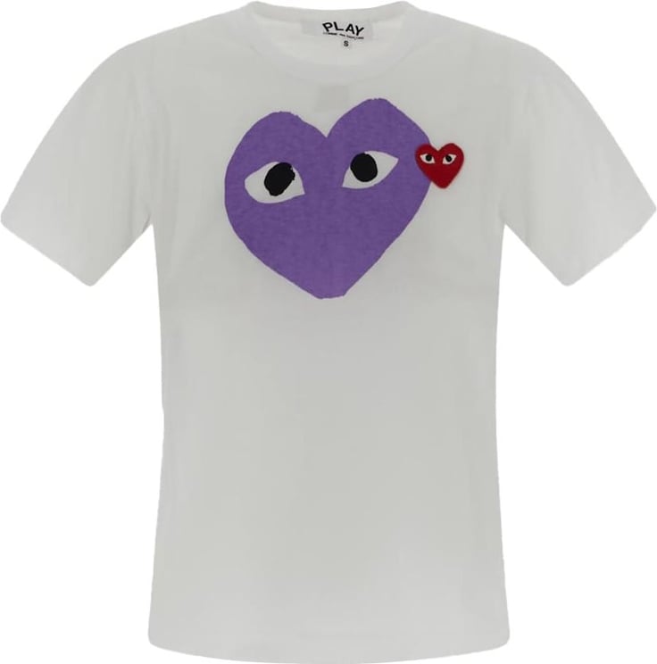 Comme des Garçons Purple Heart T-Shirt Paars