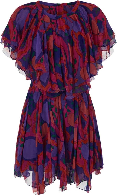 Isabel Marant Abstract Print Dress Roze