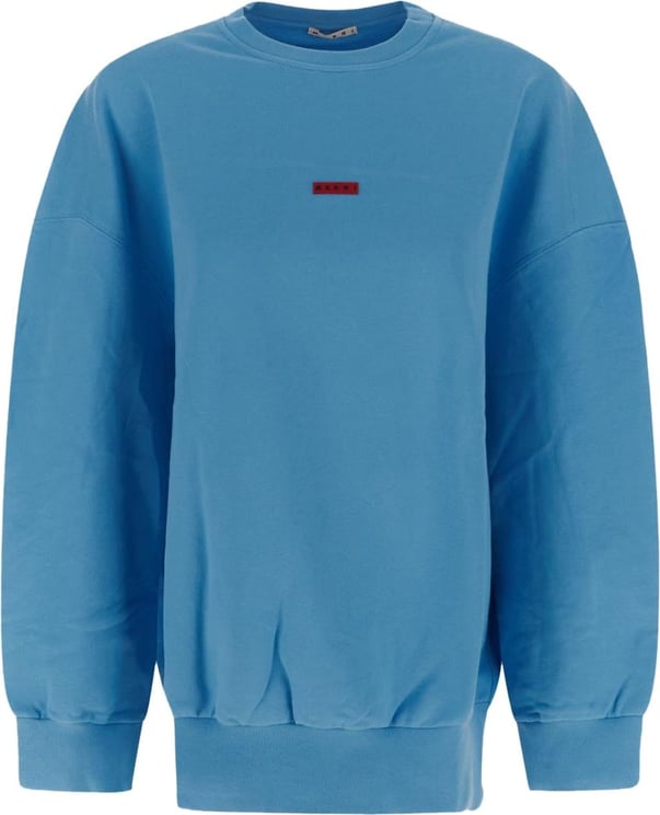 Marni Logo Oversize Sweatshirt Blauw