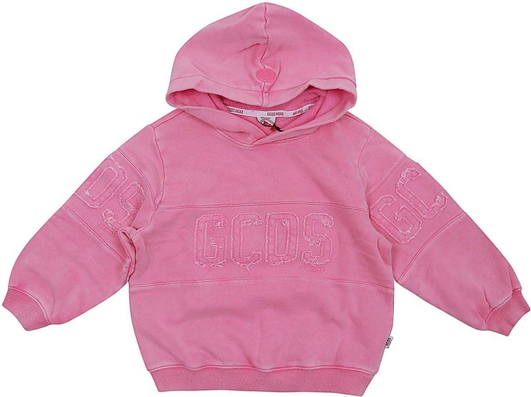 GCDS hooded sweatshirt Roze