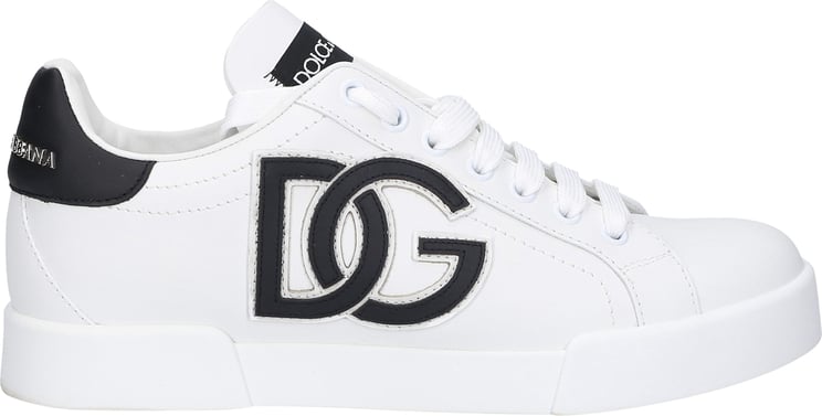 Dolce & Gabbana Low-top Sneakers Portofino Nappa Leather Porgy Zwart