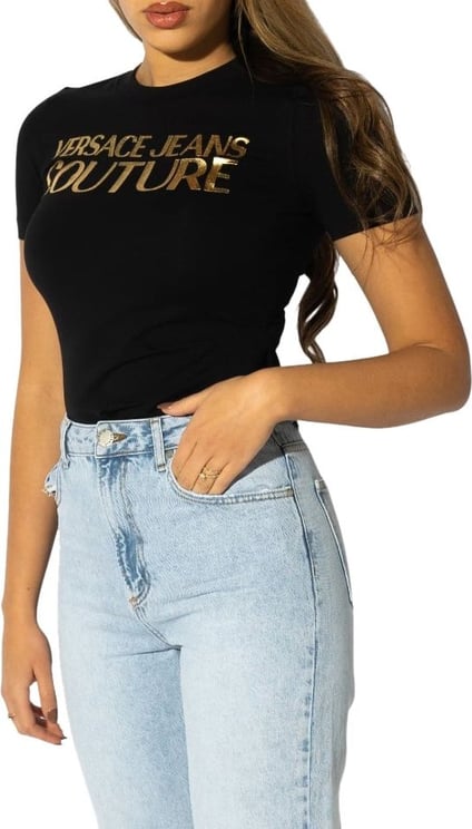 Versace Jeans Couture Maglietta T-Shirt Logo Zwart