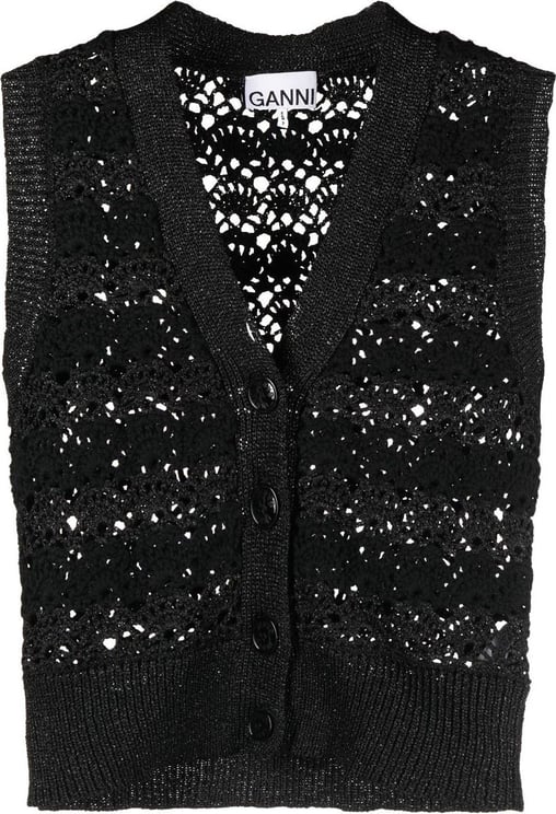 Ganni Sweaters Black Zwart