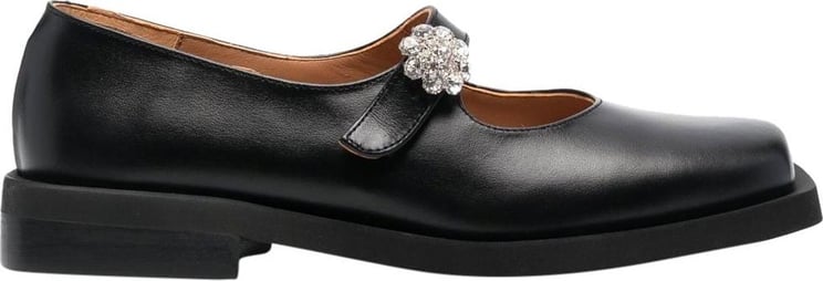 Ganni Flat Shoes Black Zwart