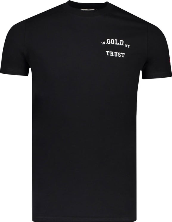 In Gold We Trust T-shirt Zwart Zwart