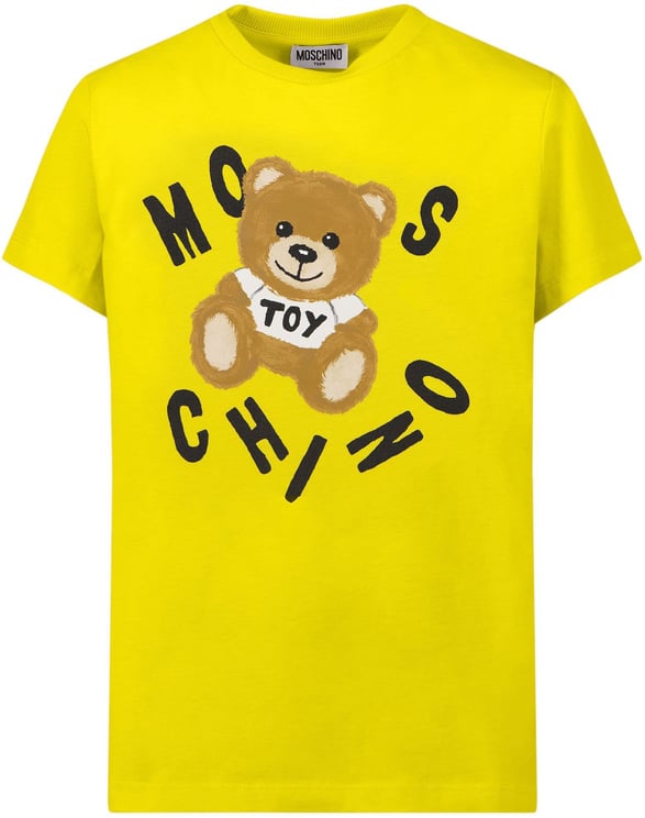 Moschino Moschino HOM03U LAA23 kinder t-shirt geel Geel
