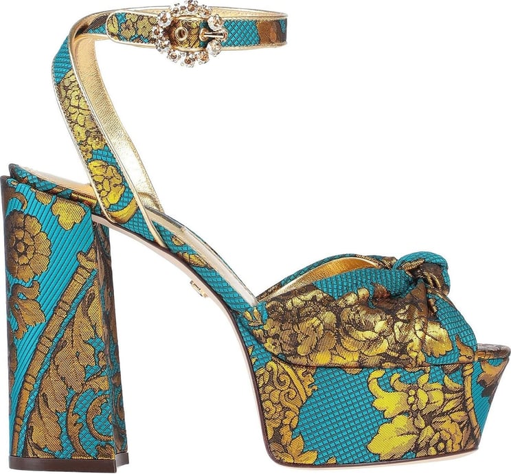 Dolce & Gabbana Dolce & Gabbana Keira Jacquard Sandals Groen
