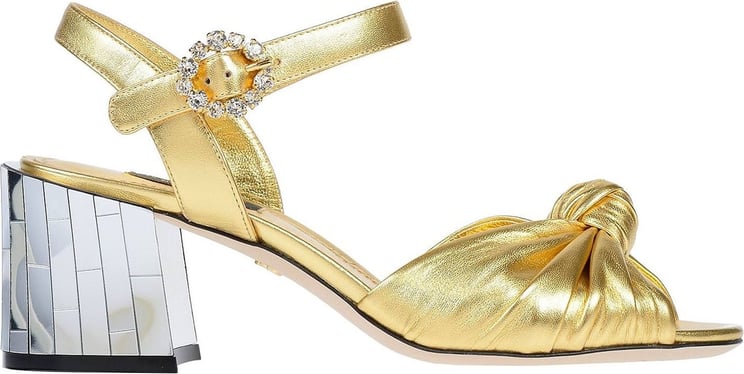 Dolce & Gabbana Dolce & Gabbana Keira Leather Sandals Goud