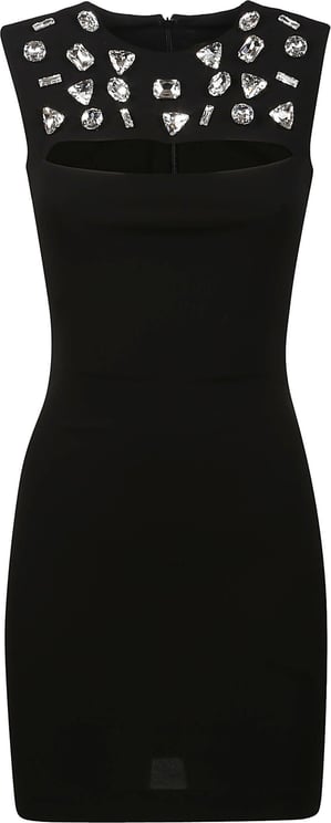 Dsquared2 Cutout Sassy Mini Dress Black Zwart
