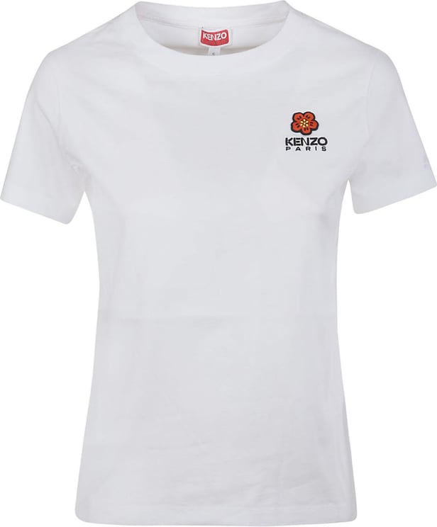 Kenzo Crest Logo Classic T-shirt White Wit