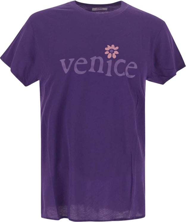ERL "Venice" Purple T-Shirt Paars