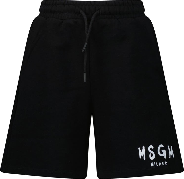 MSGM MSGM MS029331 kinder shorts zwart Zwart