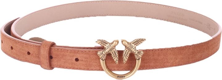 Pinko Belts Leather Brown Bruin