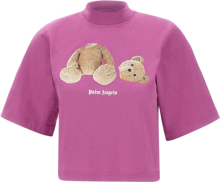 Palm Angels T-shirts And Polos Purple Paars