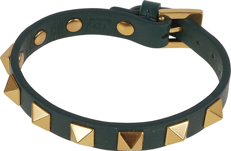 Valentino leather studded bracelet (xmm) Groen