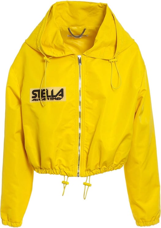 Stella McCartney Stella Mccartney Cropped Logo Jacket Geel